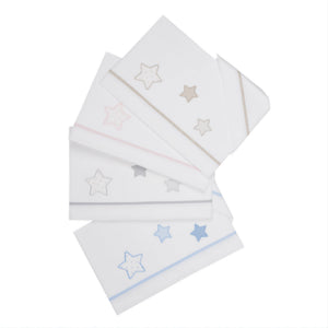 Completo Lenzuolino per Lettino in Puro Cotone Ricamato - Petit Etoile Completo Lenzuolino Lisola Baby 