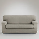 Copricuscino per Divano in Tessuto Jacquard - Teide Copricuscino Berlmarti Copripoltrona Grigio Chiaro 