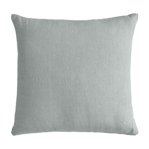 Cuscino in Puro Lino Stonewashed Tinta Unita - Sydney Cuscini Arredo Lisola Cenere 