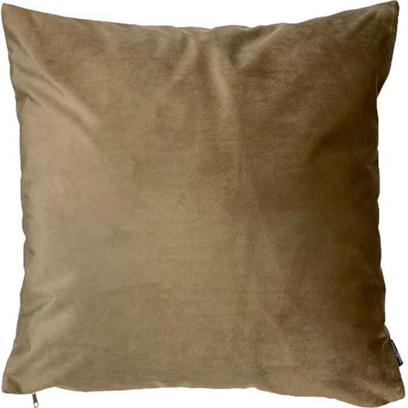 Cuscino in Velluto Tinta Unita - Mat Cuscini Arredo Vanilla Fly 50x50CM Corteccia 