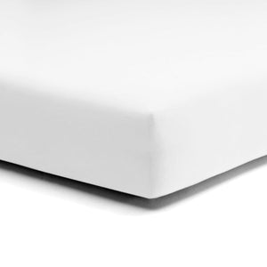 Lenzuolo da Sotto con angoli in Puro cotone Jersey no stiro - Makò Deluxe Lenzuolo Sotto Daunex Singolo Bianco 