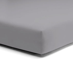 Lenzuolo da Sotto con angoli in Puro cotone Jersey no stiro - Makò Deluxe Lenzuolo Sotto Daunex Singolo Grafite 