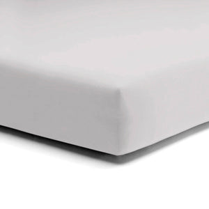 Lenzuolo da Sotto con angoli in Puro cotone Jersey no stiro - Makò Deluxe Lenzuolo Sotto Daunex Singolo Grigio Platino 
