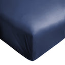 Lenzuolo da Sotto con angoli in Raso di Cotone - Mirror Lenzuolo Sotto Lisola Singola Navy 
