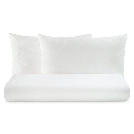 Parure Copripiumino in Puro cotone Tinta Unita - Tortona Copripiumino Lisola Basic Singolo Bianco 