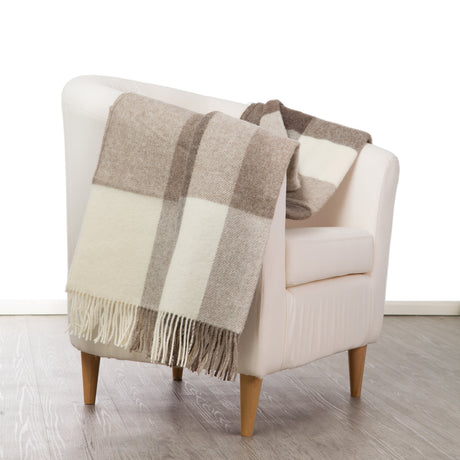 Plaid 100% Lana vergine - Iseo Check Plaid Lanerossi 