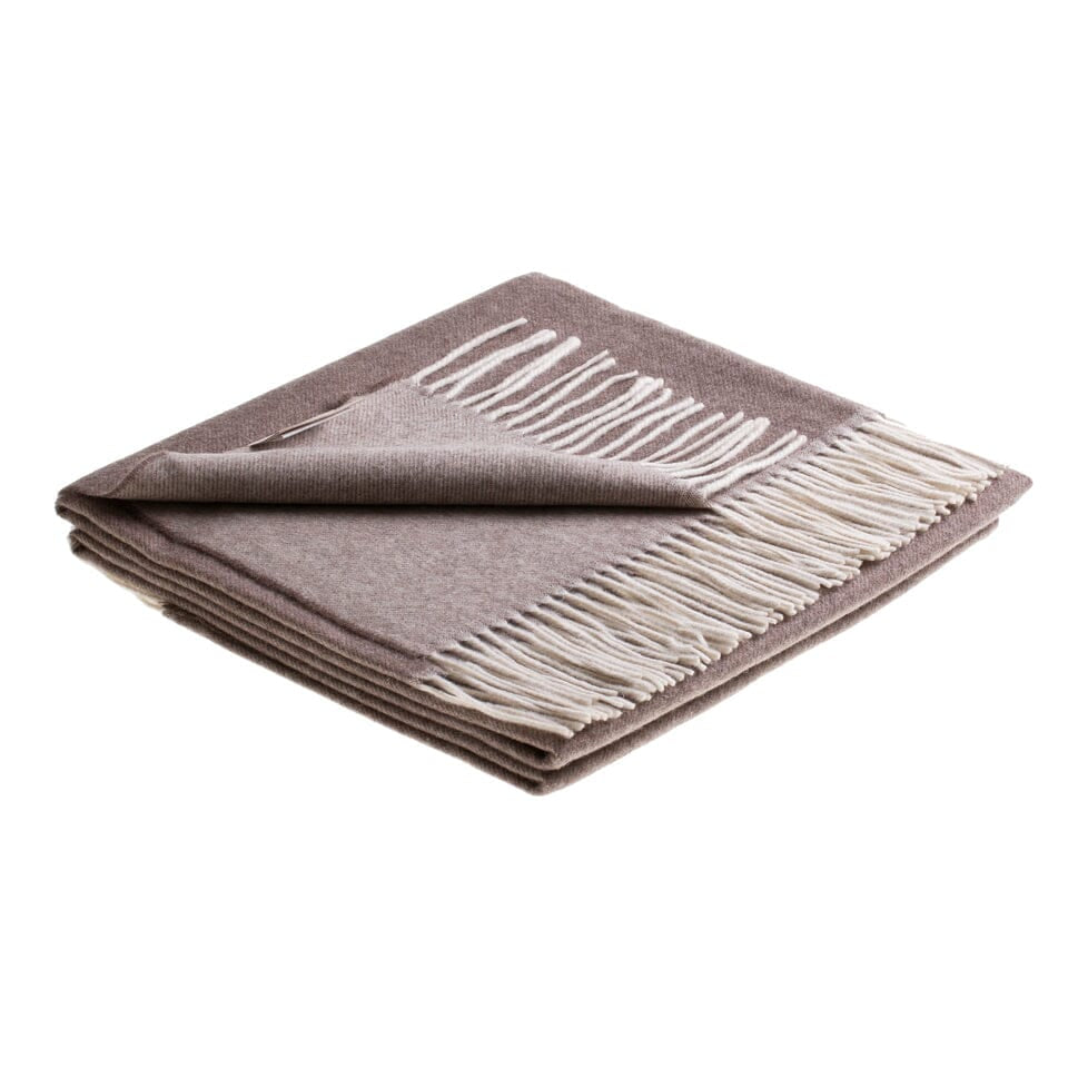 Plaid in Cashmere - Quercia Plaid Marzotto Tortora 