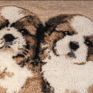 Plaid in Lana Cotta - I Love Shih Tzu Plaid i nastri di Mirta 