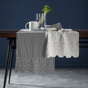 Runner in Puro Lino StoneWashed no Stiro - Primula Runner Fabbrica Del Lino 