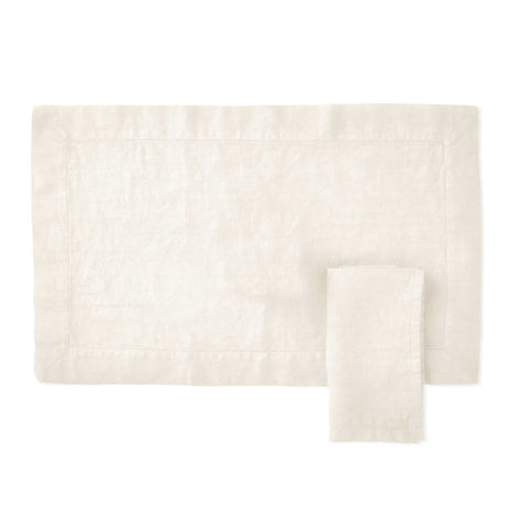 Set 2 Americani in Puro Cotone StoneWashed NO STIRO - Cales Americano Lisola Avorio 