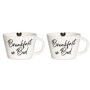 Set 2 Tazze Colazione in Grès - Breakfast in Bed tazze Simple Day 