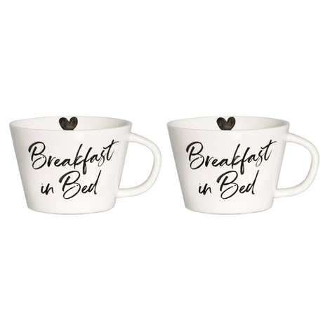 Set 2 Tazze Colazione in Grès - Breakfast in Bed tazze Simple Day 