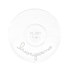 Set 2 Tazzine in Vetro Borosilicato Serigrafate - Caffè Buongiorno tazze Simple Day 