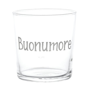Set 6 Bicchieri Acqua in Vetro Temperato Serigrafati - Buonumore Bicchieri Simple Day 