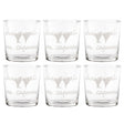 Set 6 Bicchieri Acqua Serigrafati - Due Cuori Bicchieri Simple Day Bianco 