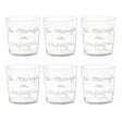 Set 6 Bicchieri Acqua Serigrafati - Si Mangia in Compagnia Bicchieri Simple Day Bianco 