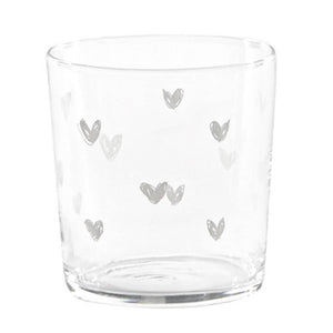 Set 6 Bicchieri Acqua Serigrafati - Tappezzeria Cuori Bicchieri Simple Day 
