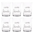 Set 6 Bicchieri Birra Serigrafati - Una Bionda Bicchieri Simple Day Bianco 
