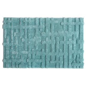 Tappeto in cotone Biologico Motivo Geometrico - Gaufre Tappeto Sorema 50x80 Baltico 