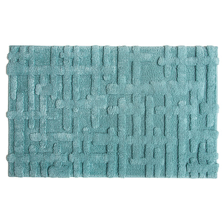 Tappeto in cotone Biologico Motivo Geometrico - Gaufre Tappeto Sorema 50x80 Baltico 