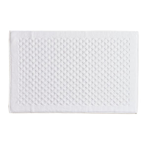 Tappeto in Spugna di Puro Cotone Tinta Unita - Perla Tappeto Lisola 60x90 Bianco 