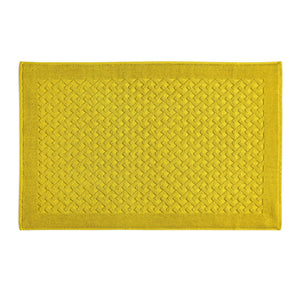 Tappeto in Spugna di Puro Cotone Tinta Unita - Perla Tappeto Lisola 60x90 Giallo (Bergame) 