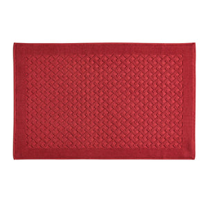 Tappeto in Spugna di Puro Cotone Tinta Unita - Perla Tappeto Lisola 60x90 Rosso (Valenza) 