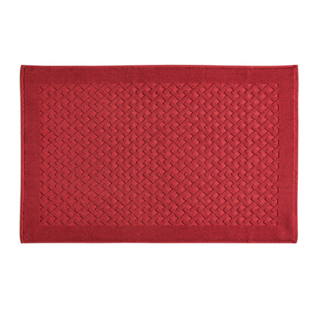 Tappeto in Spugna di Puro Cotone Tinta Unita - Perla Tappeto Lisola 60x90 Rosso (Valenza) 