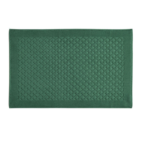 Tappeto in Spugna di Puro Cotone Tinta Unita - Perla Tappeto Lisola 60x90 Verde Scuro (Jungle) 