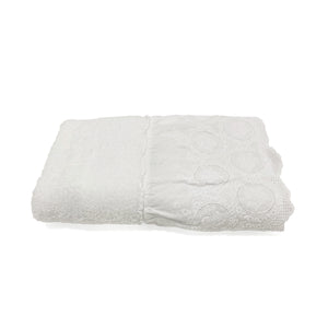 Telo da Bagno in Spugna di Cotone con Pizzo - Betty Telo spugna Creole Home Bianco 