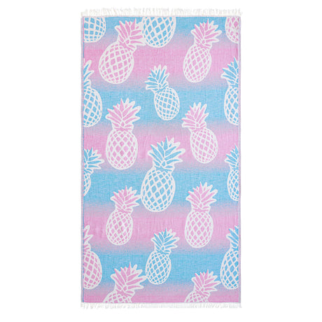 Telo Mare Fouta in Puro Cotone Jacquard Doubleface - Pineapple Telo Mare Begonville Party 