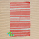 Telo Mare in Fouta di Cotone - Milano Telo Mare Marinette Saint-Tropez Rosso 