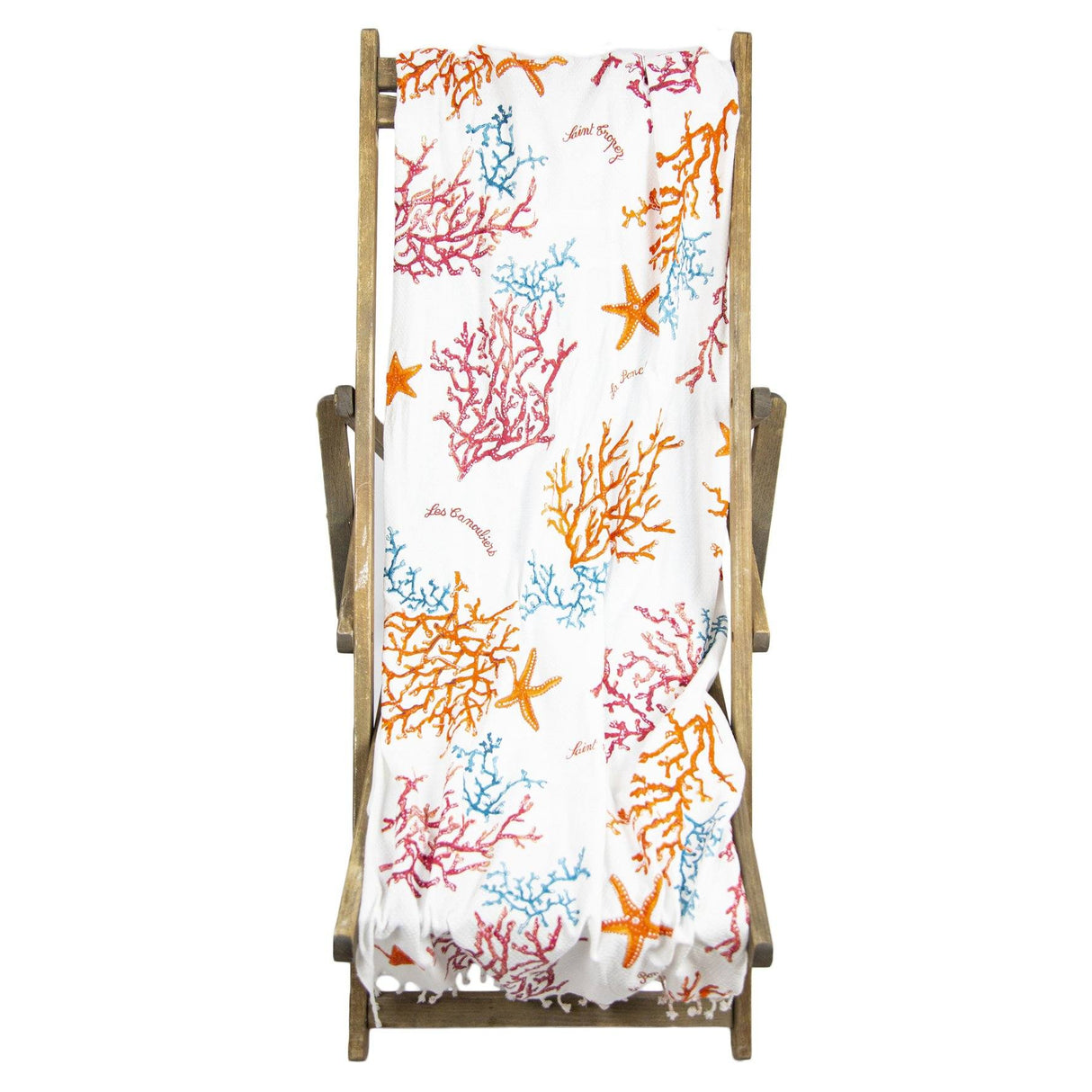 Telo Mare Fouta in Puro Cotone Nido D'ape - Canoubier Telo Mare Marinette Saint-Tropez Rosso 