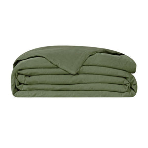 Trapuntino leggero Puro Cotone StoneWashed NO Stiro - Loira Trapuntino Estivo Lisola Singolo Verde (Timo) 